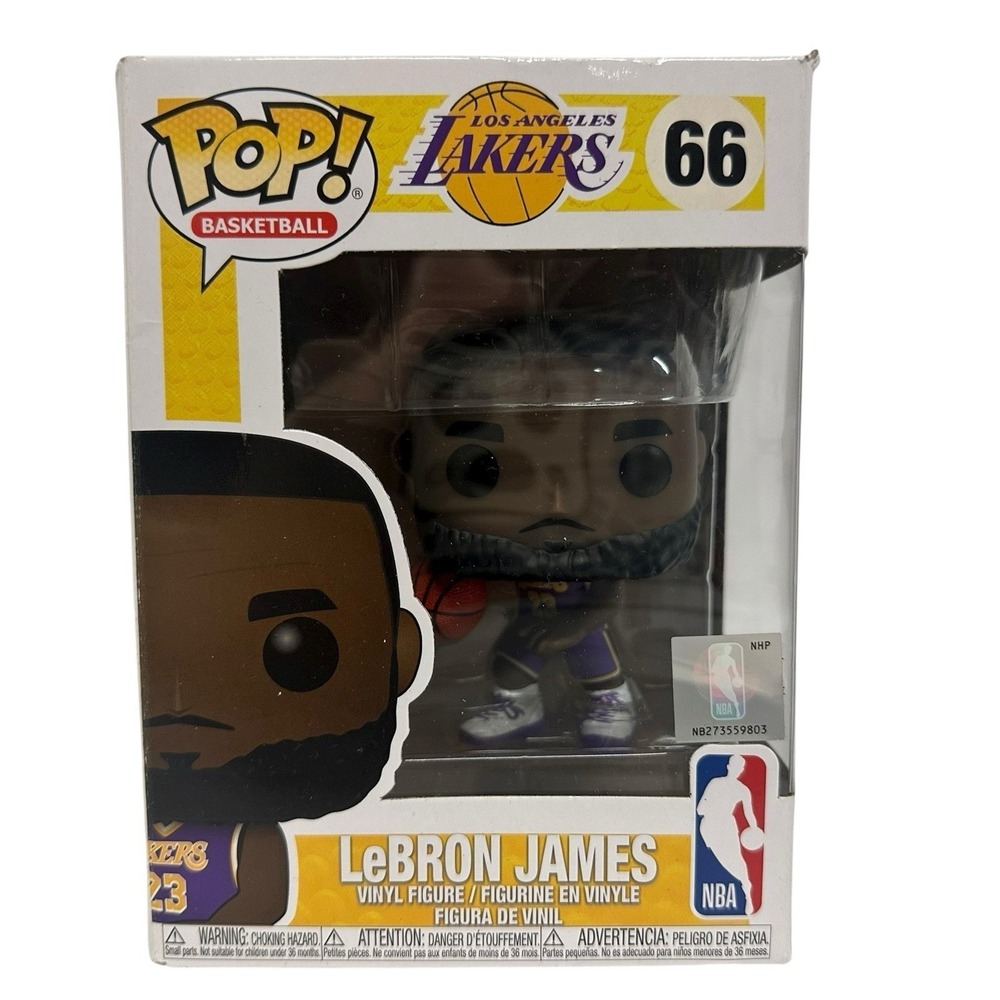Funko Pop LeBron James Purple Jersey Lakers NBA Champs 2020 Figure 66 46549